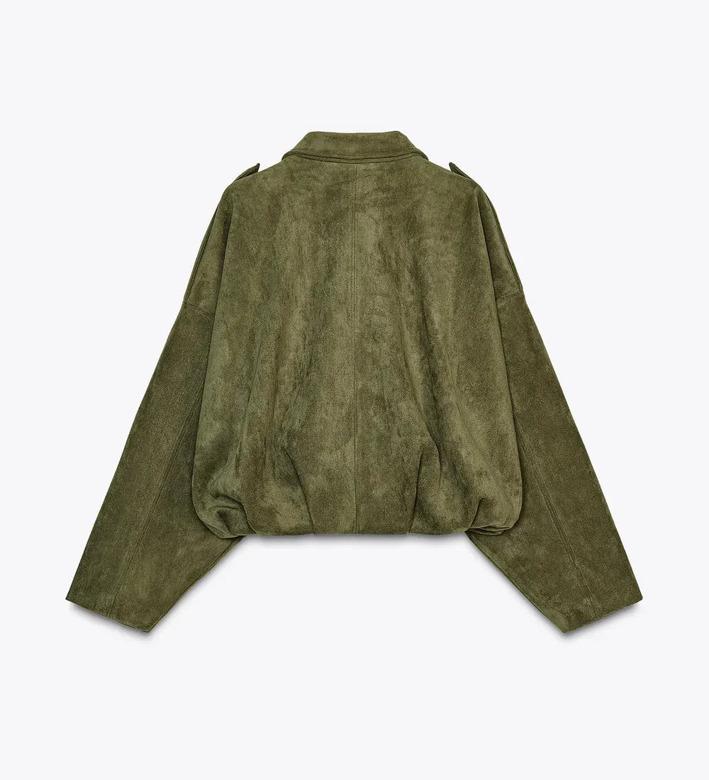 PILA™ – OVERSIZE JAKKE I SYNTETISK RUSKIND