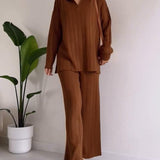 NAVONE™ – STILFULDT TO-DELT JACQUARD SÆT MED STRIBET STRUKTUR