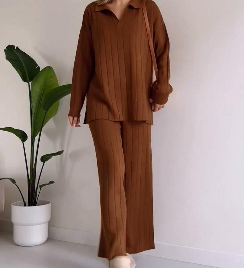 NAVONE™ – STILFULDT TO-DELT JACQUARD SÆT MED STRIBET STRUKTUR