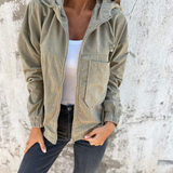 LISA™ – AFSLAPPET FORÅRSJAKKE I LET BOMULDSTWILL