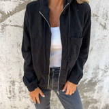 LISA™ – AFSLAPPET FORÅRSJAKKE I LET BOMULDSTWILL