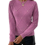 ELEGANT PERLE™ – STRIKTRØJE MED PERLER OG FEMININ ELEGANCE