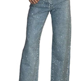 CAMDENGLAM™ – STRETCH DENIM JEANS MED KRYSTALLER