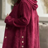 CORDIA™ – HYGGELIG CORDFLØJLSJAKKE MED HÆTTE