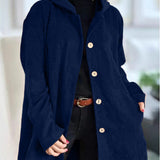 CORDIA™ – HYGGELIG CORDFLØJLSJAKKE MED HÆTTE