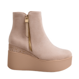 MARGHERITA™ – ANKELSTØVLER MED KILEHÆL OG STRASS