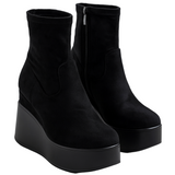 MIAA™ –  ANKELSTØVLER I RUSKIND MED KILEHÆL