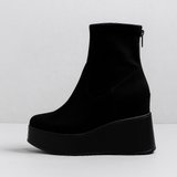 MIAA™ –  ANKELSTØVLER I RUSKIND MED KILEHÆL