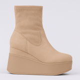 MIAA™ –  ANKELSTØVLER I RUSKIND MED KILEHÆL