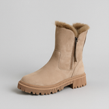 TEMA™ – VINTERSTØVLER I RUSKIND MED PELSFOR