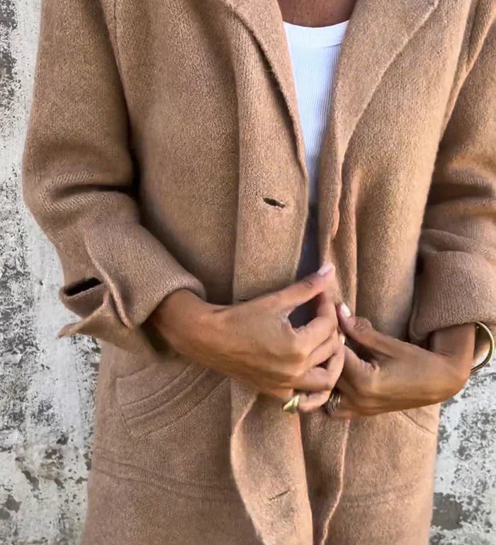 CASUAL LONG COAT™ – AFSLAPPET LANGFRAKKE I LET MATERIALE