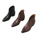 CAMILLE™ – LUKSUS ANKELSTØVLER MED LAV HÆL