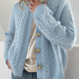 DWINA™ – STRIKKET CARDIGAN MED KNAPPER