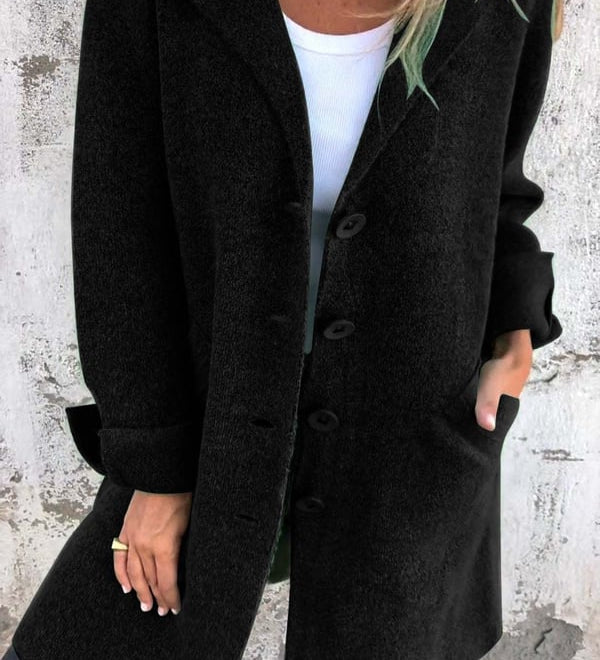CASUAL LONG COAT™ – AFSLAPPET LANGFRAKKE I LET MATERIALE