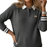 SAFIRA™ – SWEATER MED KONTRASTKRAVE