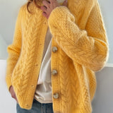 DWINA™ – STRIKKET CARDIGAN MED KNAPPER