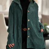 CORDIA™ – HYGGELIG CORDFLØJLSJAKKE MED HÆTTE