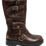 HIGH BAG™ – BRUNE STØVLER MED HØJT SKAFT