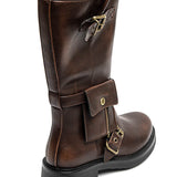 HIGH BAG™ – BRUNE STØVLER MED HØJT SKAFT