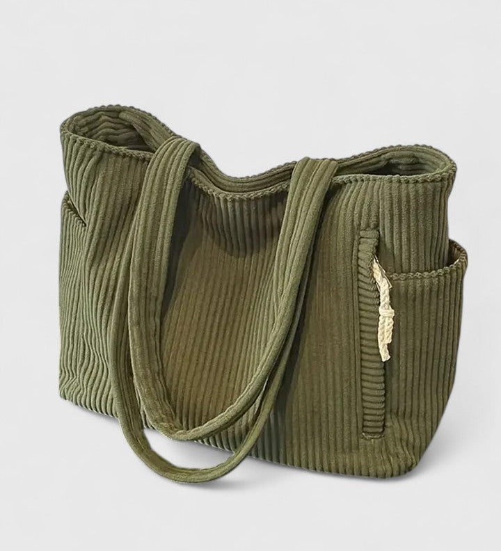 LIORANE™ – RIBBET SHOPPINGTASKE MED EKSKLUSIV SNØREDETALJE