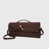 CHERRY™ – LUKSUS FLETTET SUEDE-CLUTCH