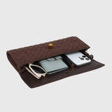 CHERRY™ – LUKSUS FLETTET SUEDE-CLUTCH