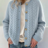 DWINA™ – STRIKKET CARDIGAN MED KNAPPER