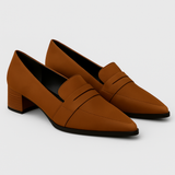 COLETTE™ – SPIDSSNUDEDE FRANSK-RETRO LOAFERS MED MIDTHØJ HÆL