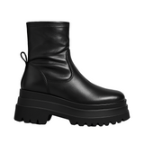 EVELIN™ – ELASTISKE ANKELSTØVLER MED CHUNKY PLATFORM