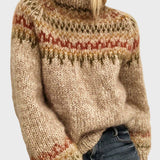 NORDIC WARM™ – STRIKTRØJE MED RUND HALS OG RULLEKRAVE