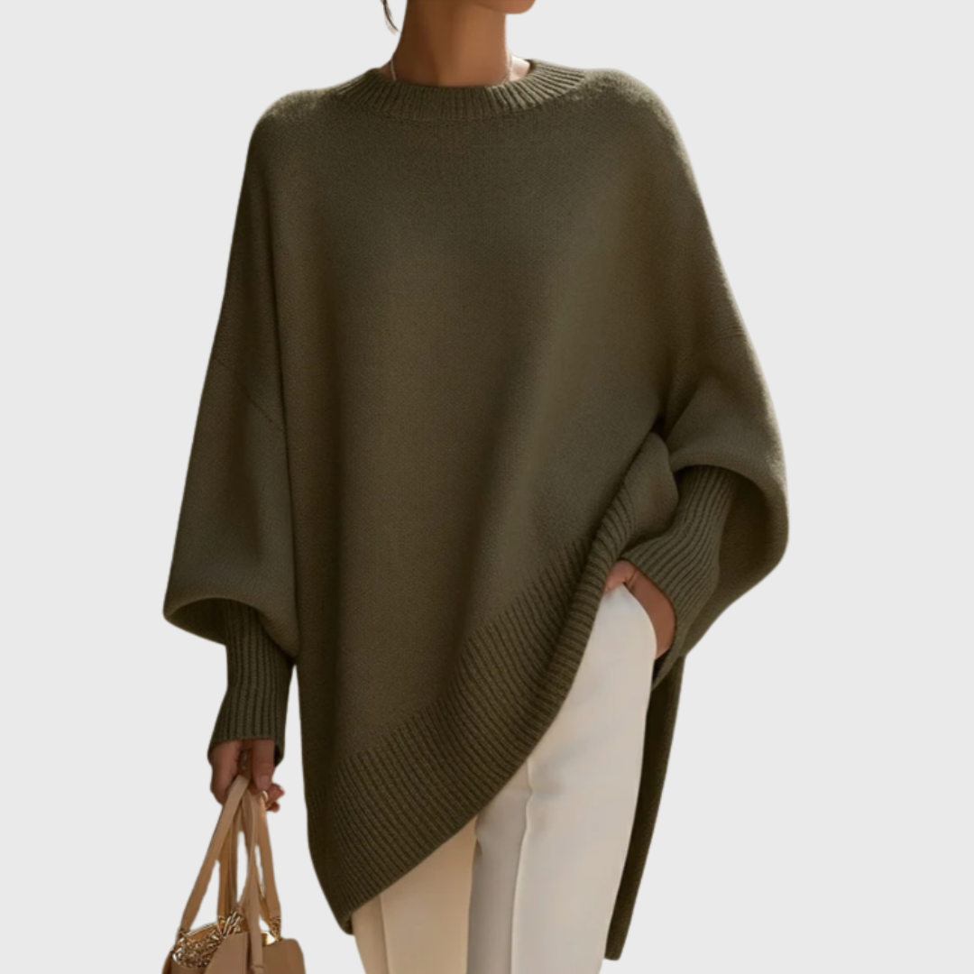 LIVIA™ – OVERSIZE PONCHO-SWEATER