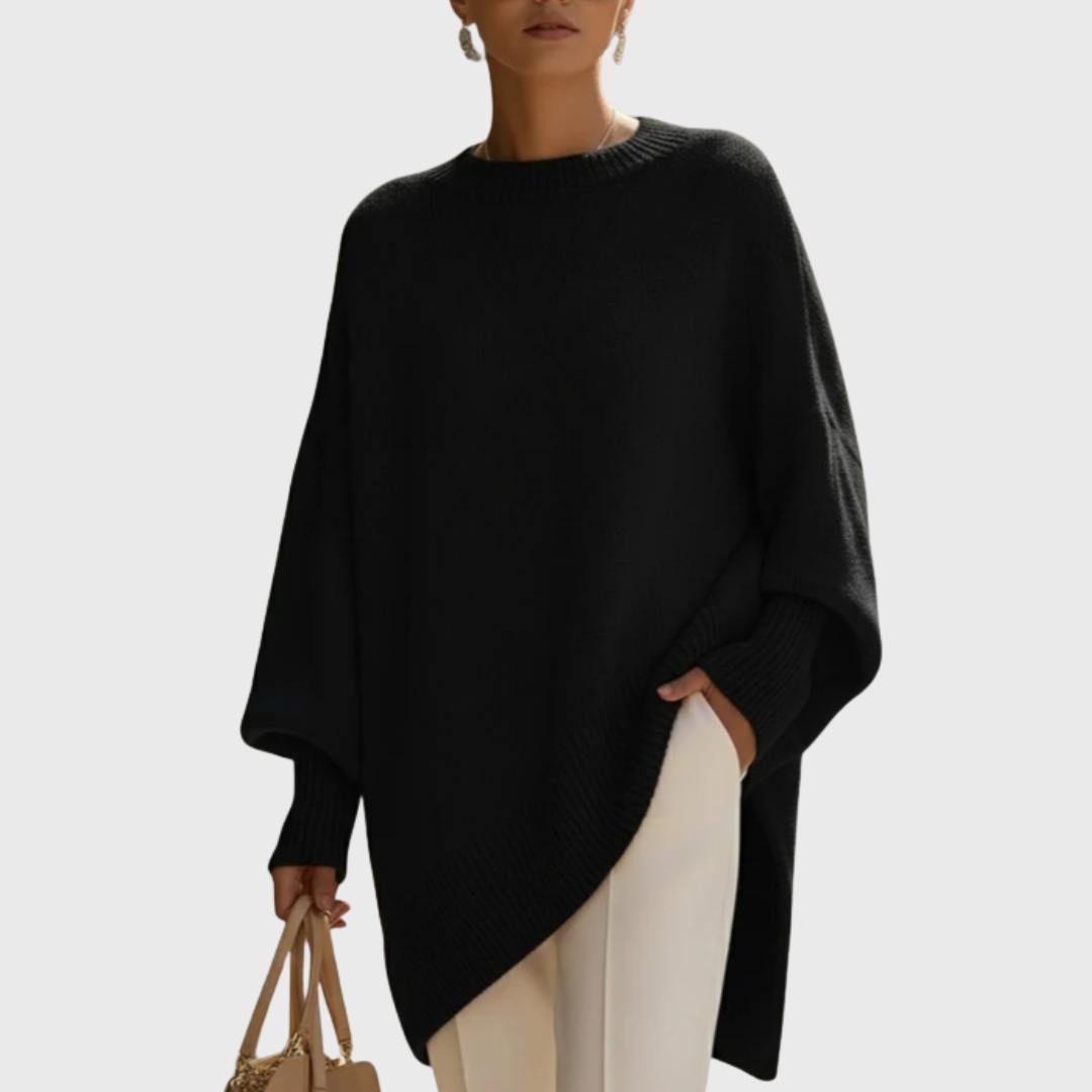 LIVIA™ – OVERSIZE PONCHO-SWEATER