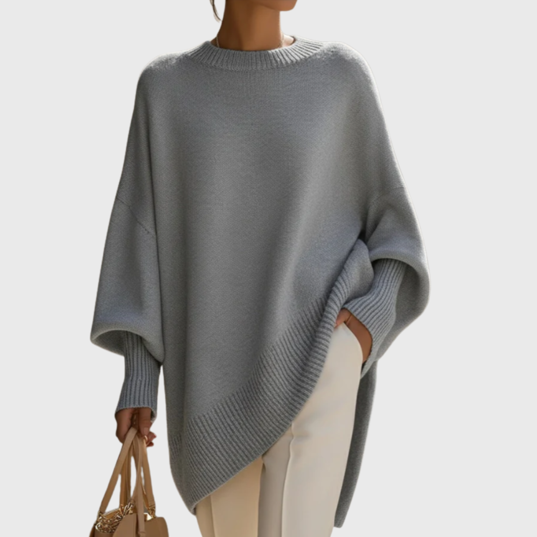 LIVIA™ – OVERSIZE PONCHO-SWEATER