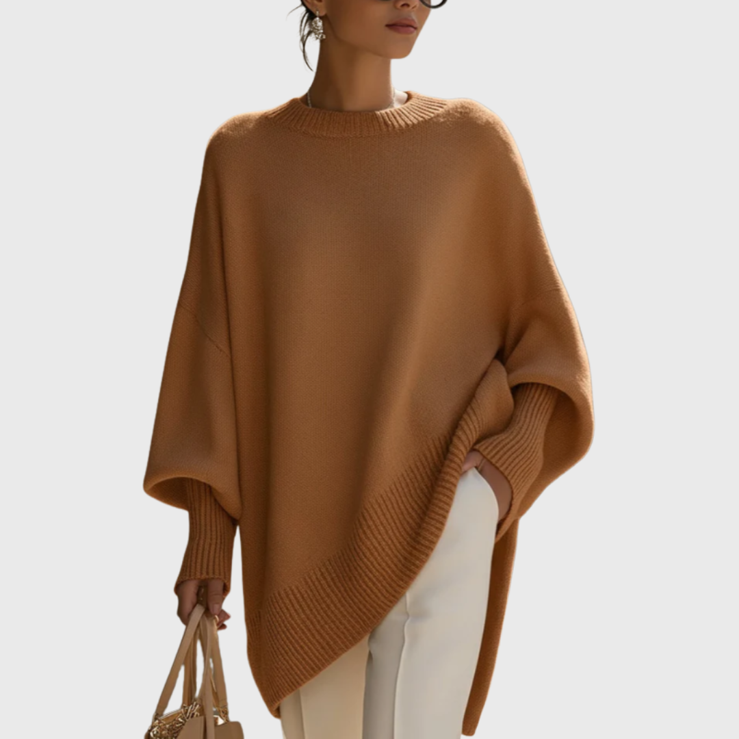 LIVIA™ – OVERSIZE PONCHO-SWEATER