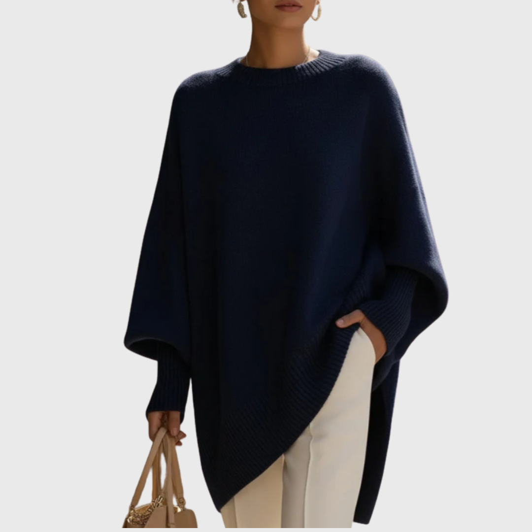 LIVIA™ – OVERSIZE PONCHO-SWEATER