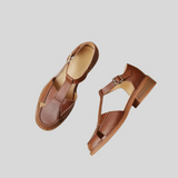 SUMMER™ – LÆDER SANDALER I MARY JANE-STIL MED SOMMERLIG ELEGANCE