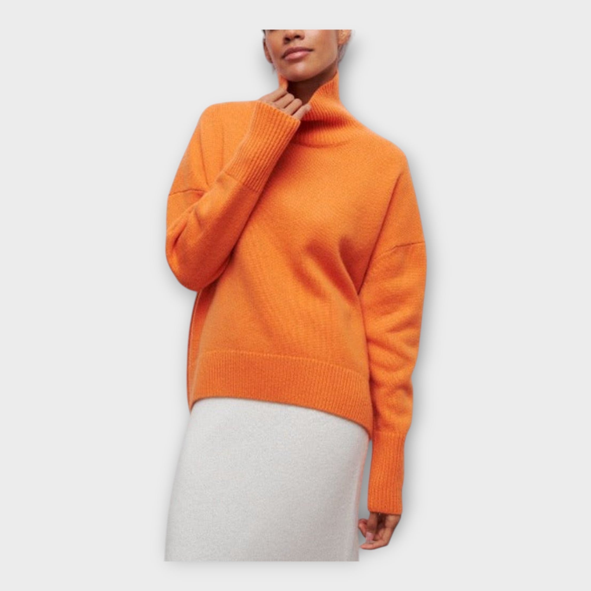 AURELIA™ – STRIKTRØJE MED HØJ KRAVE