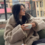 ROSE™ – DAMER JAKKE I OVERSIZE TEDDY MED LYNÅS