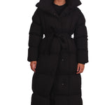 Longline puffer Black