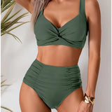 NICOLE™ – BIKINI MED PLISSERET STOF