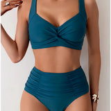 NICOLE™ – BIKINI MED PLISSERET STOF