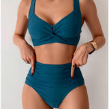 NICOLE™ – BIKINI MED PLISSERET STOF