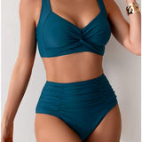 NICOLE™ – BIKINI MED PLISSERET STOF