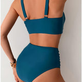 NICOLE™ – BIKINI MED PLISSERET STOF