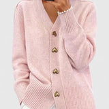 LORETTA™ – ELEGANT STRIKKET CARDIGAN MED KNAPPER