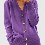 LORETTA™ – ELEGANT STRIKKET CARDIGAN MED KNAPPER