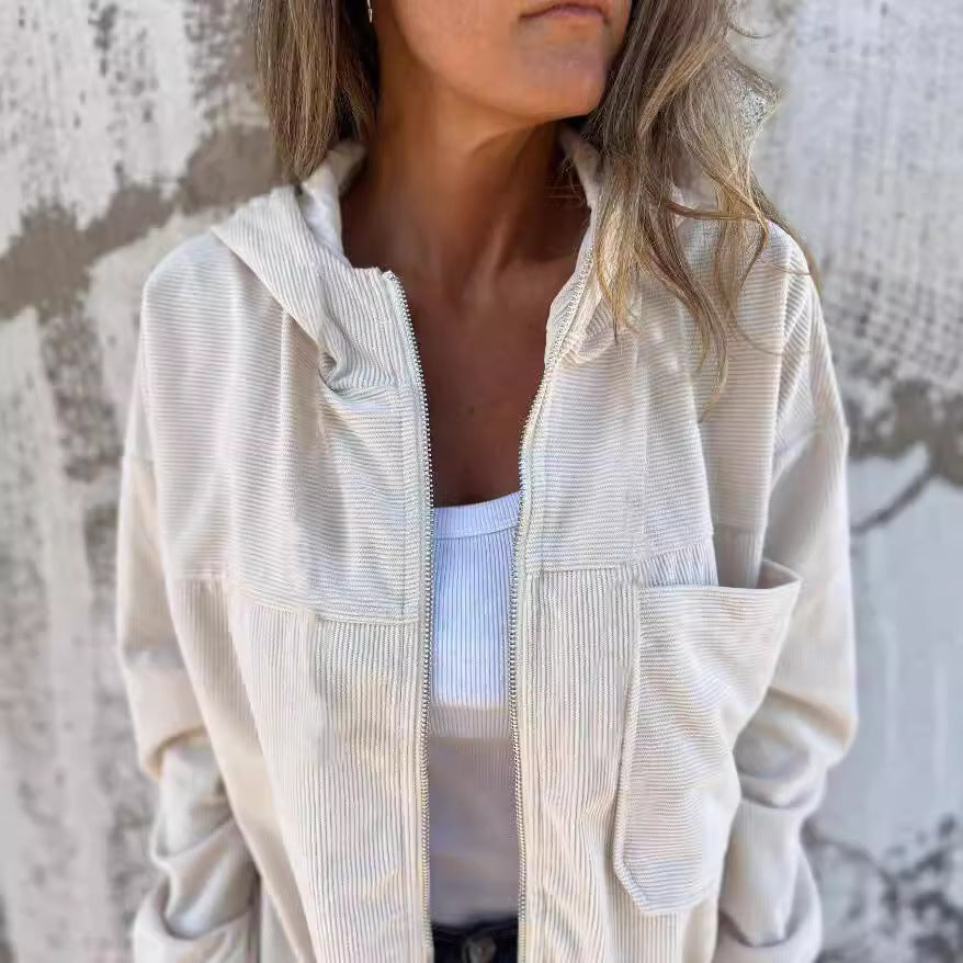 LISA™ – AFSLAPPET FORÅRSJAKKE I LET BOMULDSTWILL