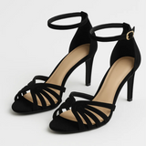 VERA NOIR™ – ELEGANTE HÆLE MED KRYDSDETALJE