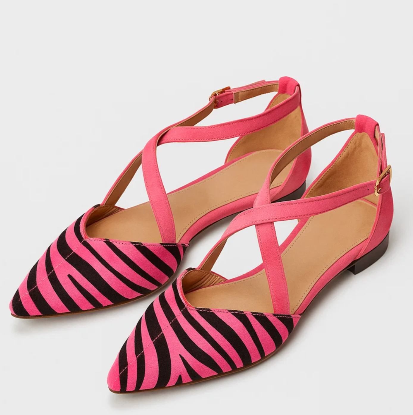 ZEBRA CHIC™ – BALLERINA MED ZEBRAMØNSTER OG KOMFORT