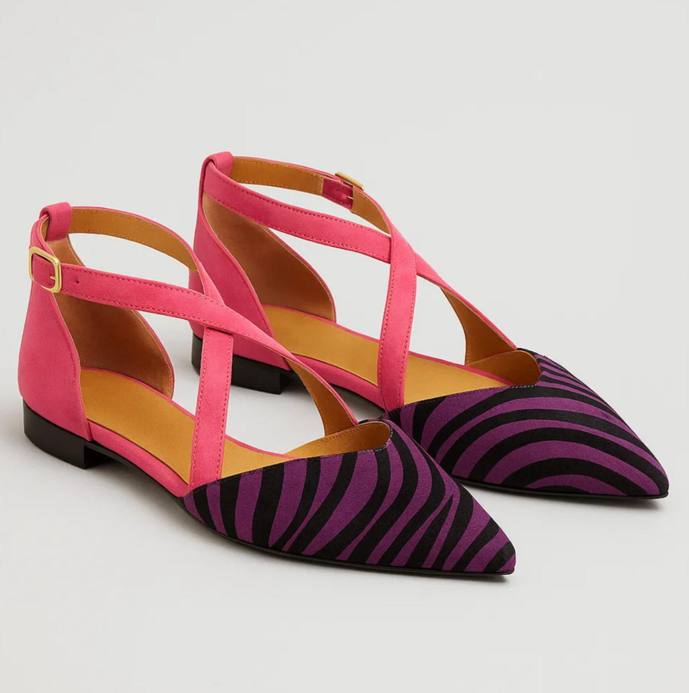 ZEBRA CHIC™ – BALLERINA MED ZEBRAMØNSTER OG KOMFORT